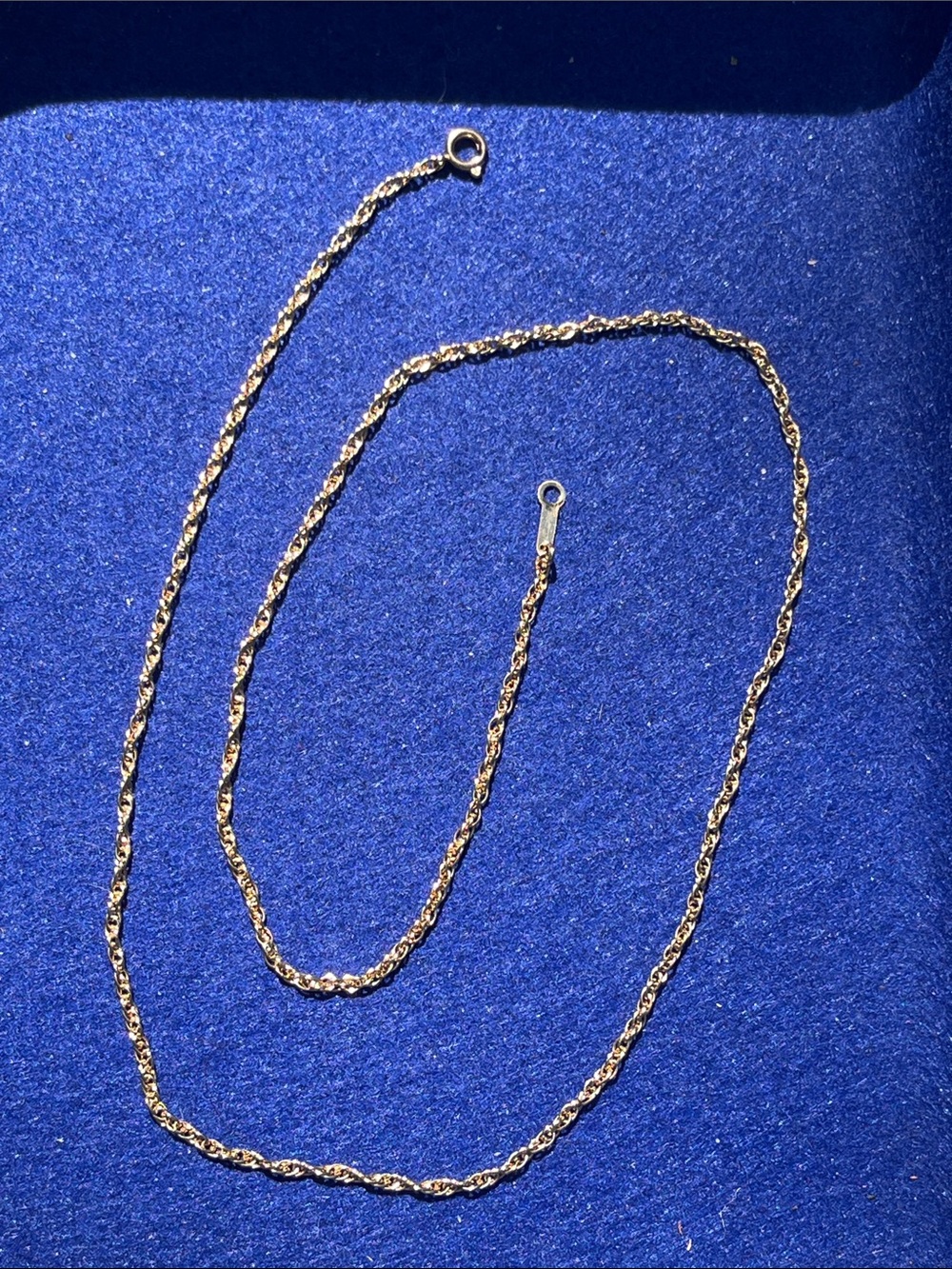 10k Solid Gold Classic Rope Chain Necklace